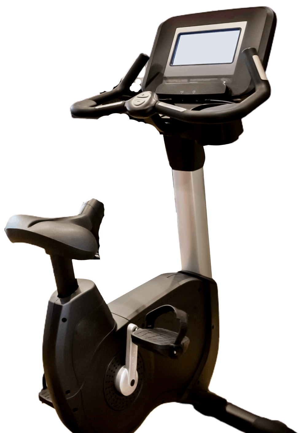An exercise bike after fitness equipment repair.